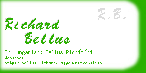 richard bellus business card